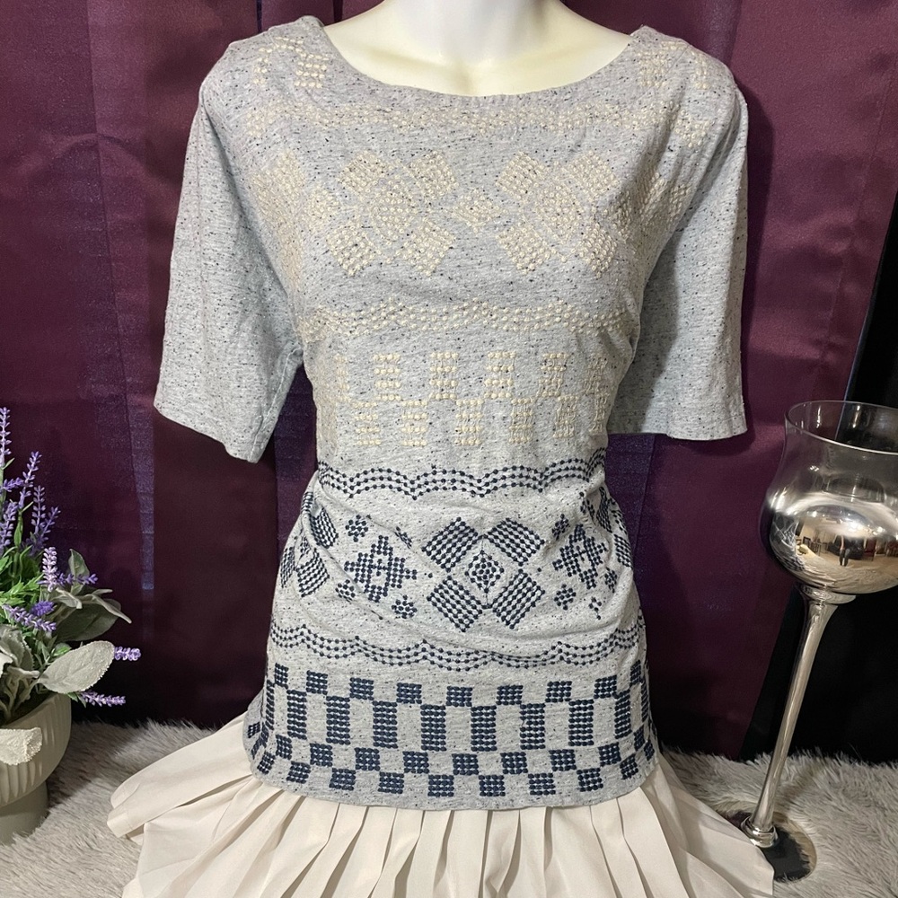 Lucky Brand 1X Patterned Knit Top
